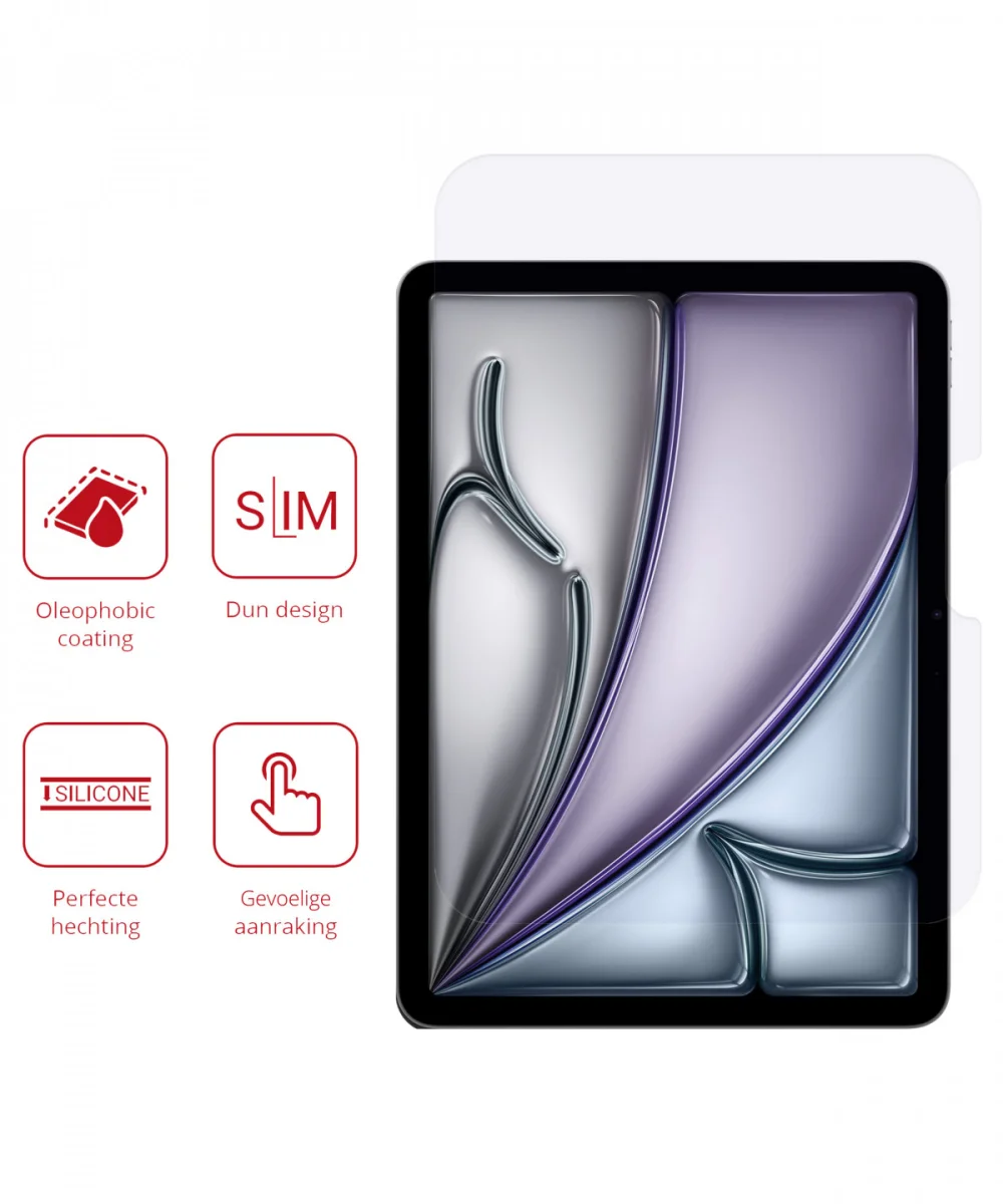 Rosso Apple iPad Air 11 (24/25) Screen Protector Ultra Clear Folie Duo Pack afbeelding 2