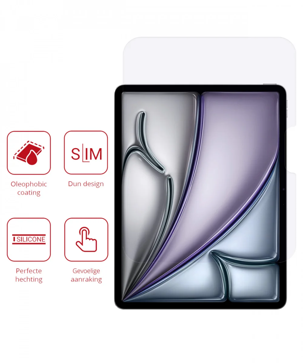Rosso Apple iPad Air 13 (24/25/26) Screen Protector Ultra Clear Folie Duo Pack afbeelding 2