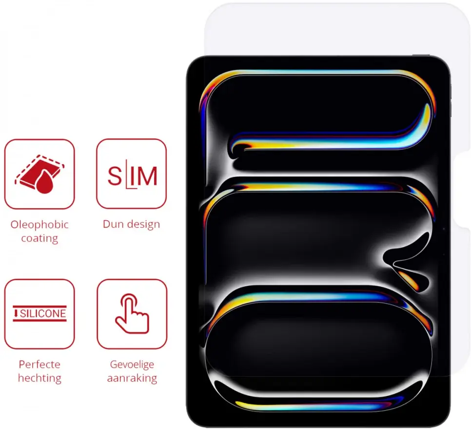 Rosso iPad Pro 13 (2024/2025) Screen Protector Ultra Clear Folie Duo Pack afbeelding 2