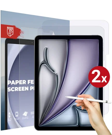 Rosso Apple iPad Air 13 (24/25/26) Screen Protector Paper Feel Folie Duo Pack afbeelding 1