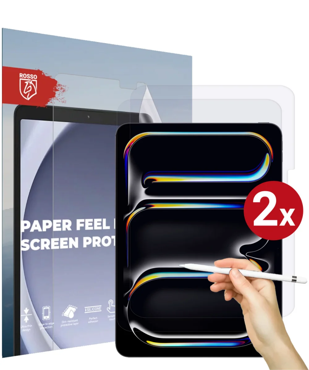 Rosso iPad Pro 11 (2024/2025) Screen Protector Paper Feel Folie Duo Pack afbeelding 1