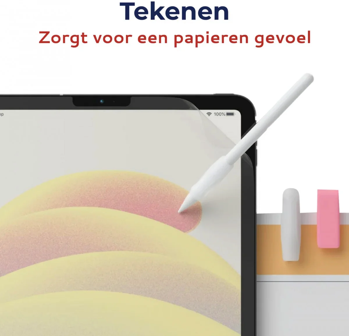 Rosso iPad Pro 11 (2024/2025) Screen Protector Paper Feel Folie Duo Pack afbeelding 2