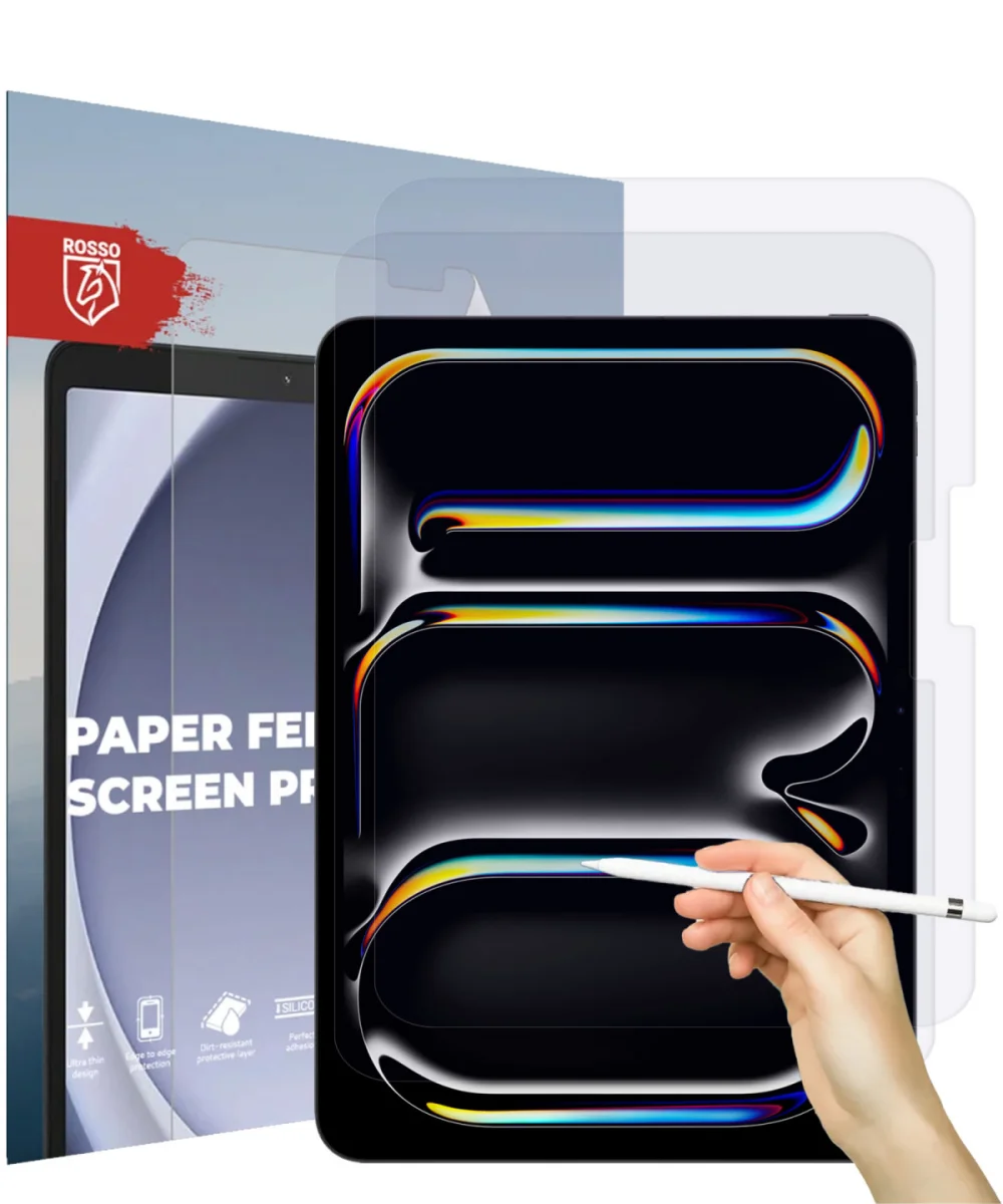 Rosso iPad Pro 13 (2024/2025) Screen Protector Paper Feel Folie Duo Pack afbeelding 5