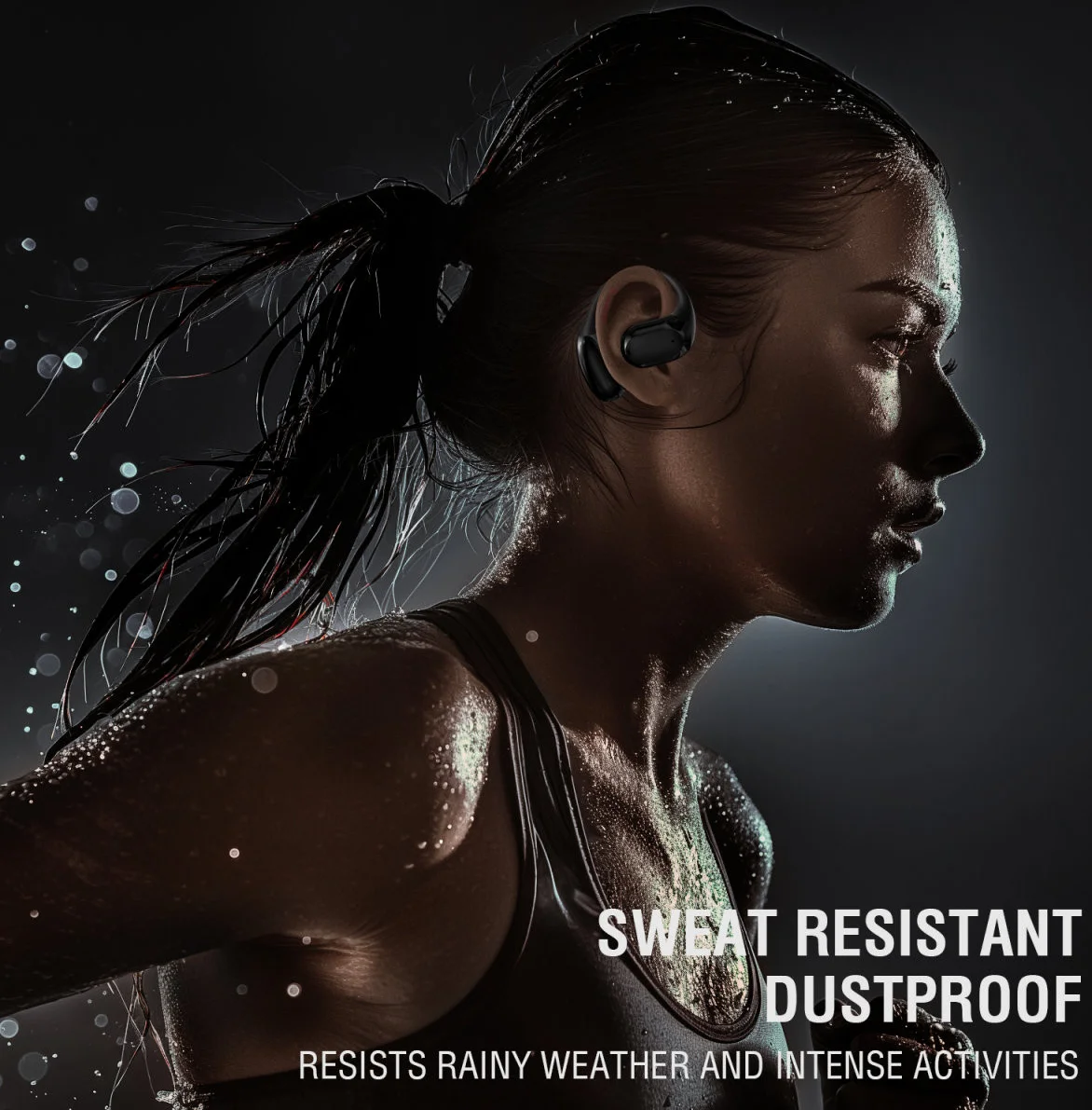 4smarts OWS SkyBuds Draadloze Oordopjes 5.4 Bluetooth Oortjes met Oorhaken Zwart afbeelding 5