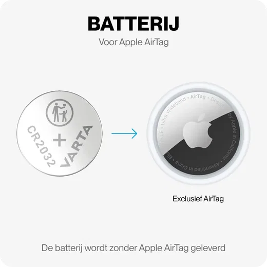 Varta CR2032 Lithium Knoopcelbatterij Apple AirTag 220mh / 3V (2-Pack) afbeelding 2
