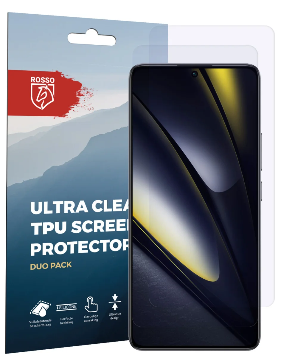 Rosso Xiaomi Poco F6 Screen Protector Case Friendly Folie Duo Pack afbeelding 7