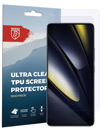 Rosso Xiaomi Poco F6 Screen Protector Case Friendly Folie Duo Pack afbeelding 7