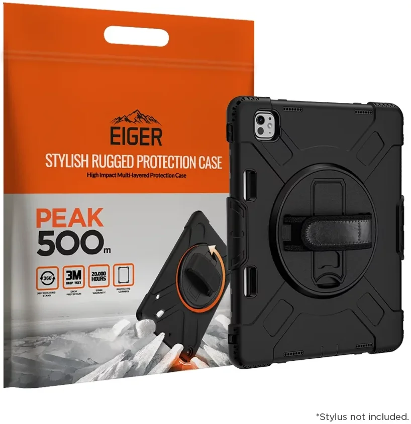 Eiger Peak 500m iPad Pro 11 (2024/2025) Hoes Back Cover Zwart afbeelding 1