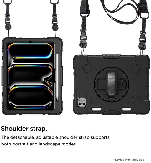 Eiger Peak 500m iPad Pro 13 (2024/2025) Hoes Back Cover Zwart afbeelding 5