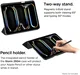 Eiger Storm 250m Stylus iPad Pro 11 (2024/2025) Hoes Book Case Pen Houder Zwart afbeelding 3
