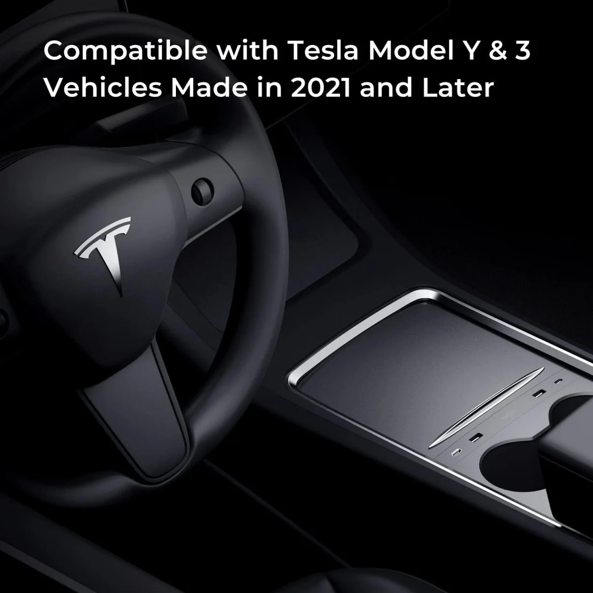 iOttie Tersus USB-C Hub Tesla Model 3 / Model Y - 2x USB-C + 2x USB-A afbeelding 2