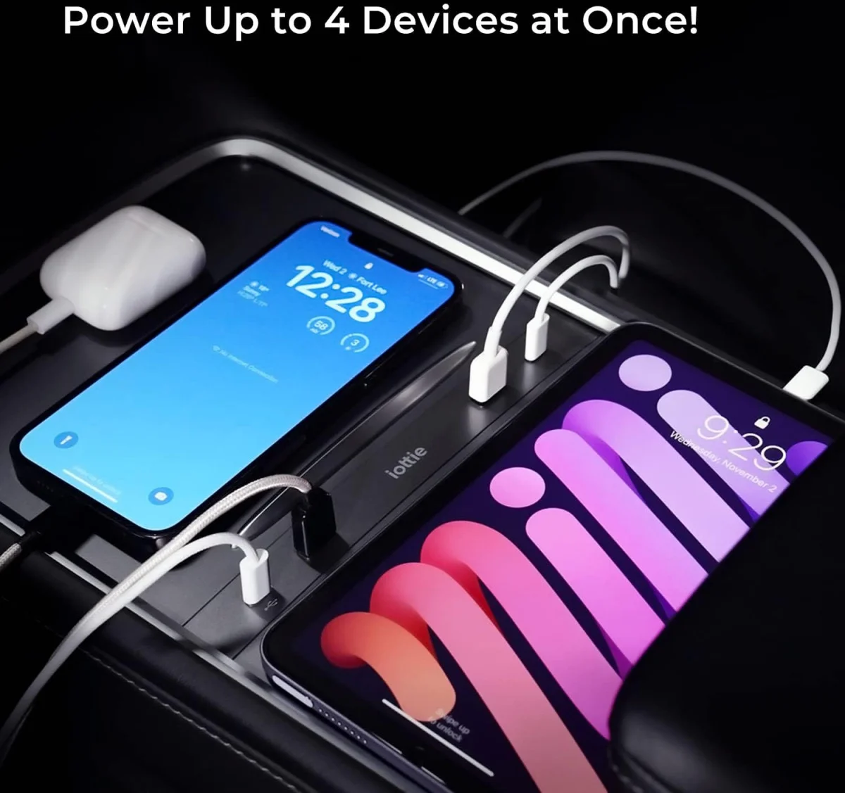 iOttie Tersus USB-C Hub Tesla Model 3 / Model Y - 2x USB-C + 2x USB-A afbeelding 8