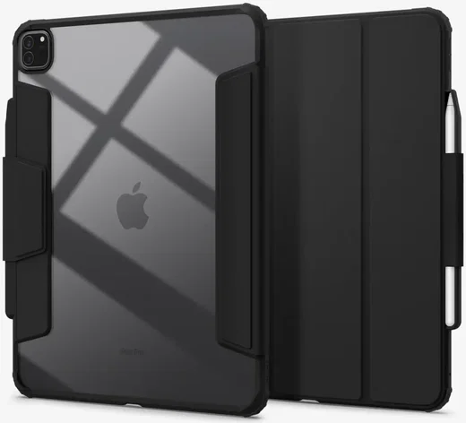 Spigen Air Skin Pro iPad Pro 13 (2024/2025) Hoes Book Case Zwart afbeelding 1