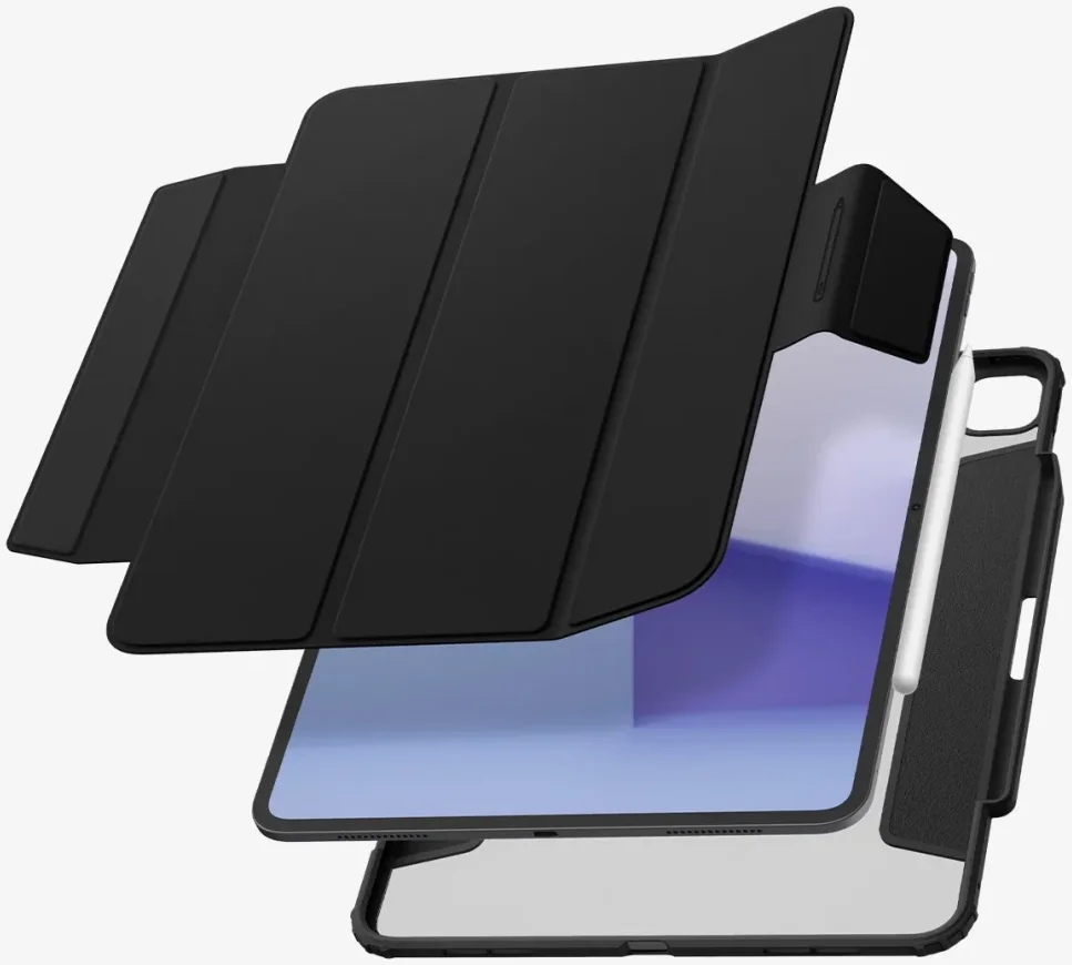 Spigen Air Skin Pro iPad Pro 13 (2024/2025) Hoes Book Case Zwart afbeelding 2