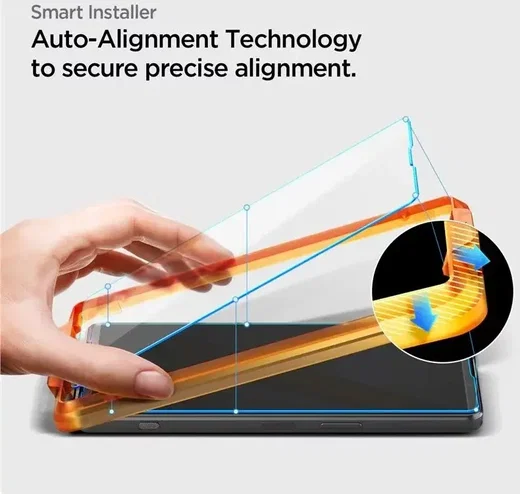 Spigen AlignMaster Sony Xperia 1 VI Screen Protector Tempered Glass (2-Pack) afbeelding 3