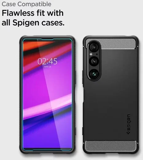 Spigen AlignMaster Sony Xperia 1 VI Screen Protector Tempered Glass (2-Pack) afbeelding 6
