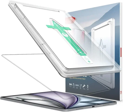 Rosso iPad Air 11/10.9 (2022)/11 (2025) Tempered Glass met Installatietray afbeelding 1