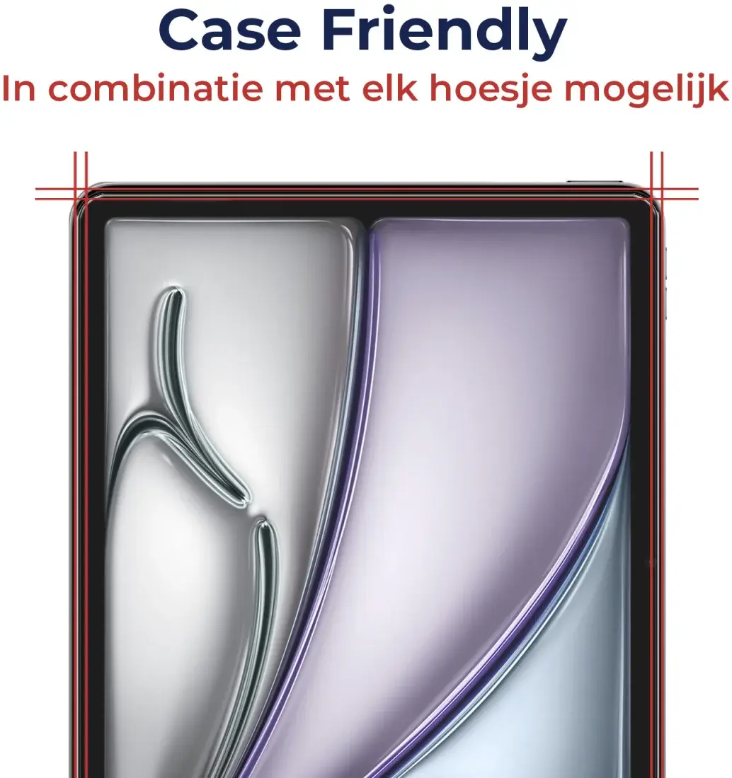 Rosso iPad Air 11/10.9 (2022)/11 (2025) Tempered Glass met Installatietray afbeelding 4