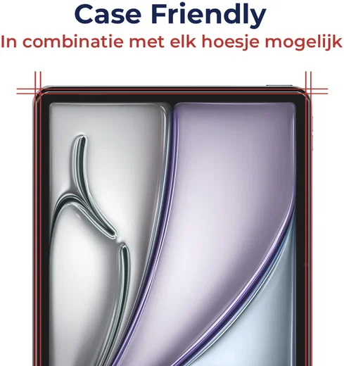 Rosso Apple iPad Air 13 (24/25/26) Tempered Glass met Installatietray afbeelding 4