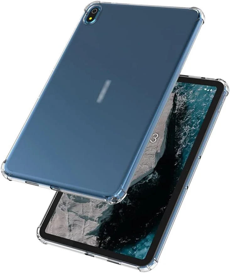 Nokia T21 Hoes Schokbestendige TPU Back Cover Transparant afbeelding 4