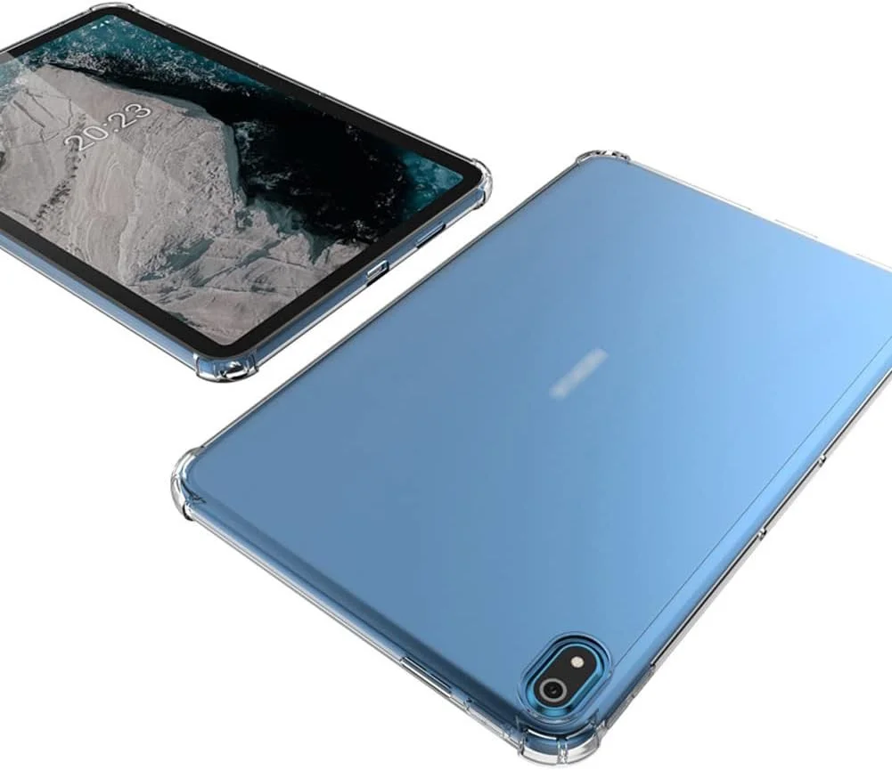 Nokia T21 Hoes Schokbestendige TPU Back Cover Transparant afbeelding 5