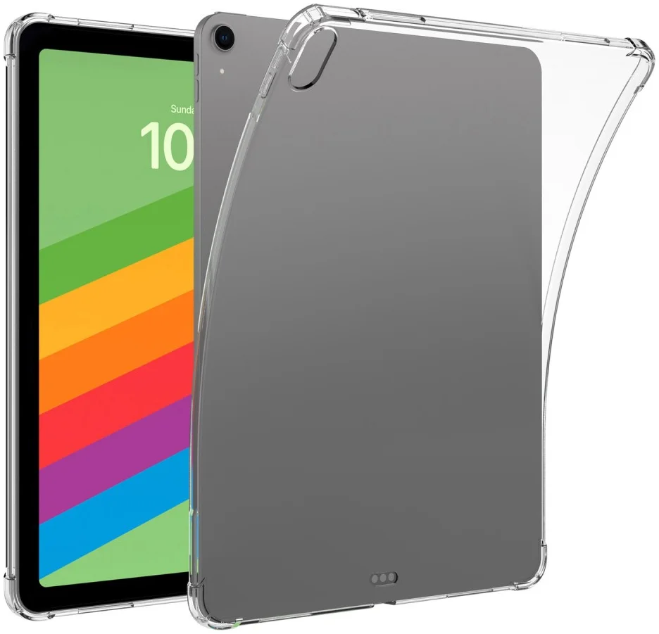 Apple iPad Air 11 (2024/2025) Hoes Schokbestendige TPU Back Cover Transparant afbeelding 1