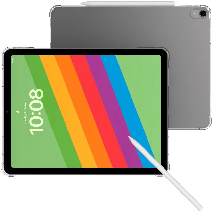 Apple iPad Air 11 (2024/2025) Hoes Schokbestendige TPU Back Cover Transparant afbeelding 5