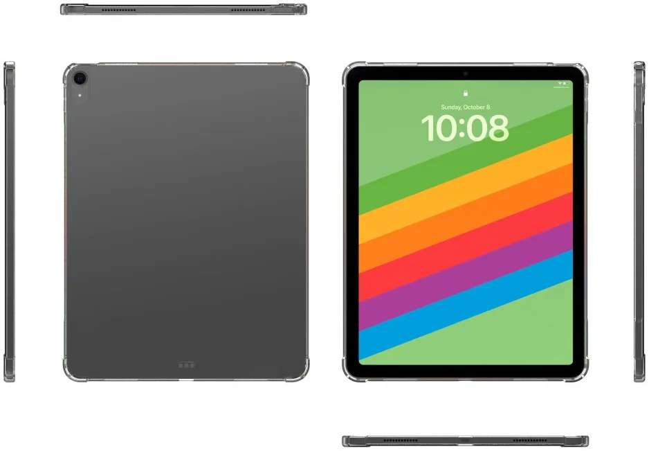 Apple iPad Air 11 (2024/2025) Hoes Schokbestendige TPU Back Cover Transparant afbeelding 6