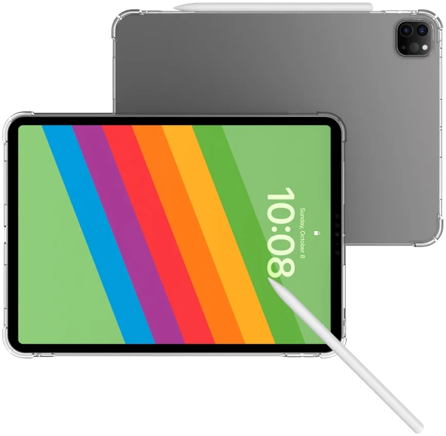 Apple iPad Pro 11 (2024/2025) Hoes Schokbestendige TPU Back Cover Transparant afbeelding 5
