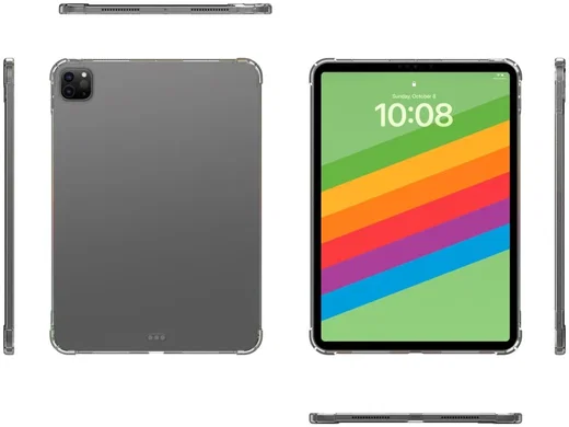 Apple iPad Pro 11 (2024/2025) Hoes Schokbestendige TPU Back Cover Transparant afbeelding 6