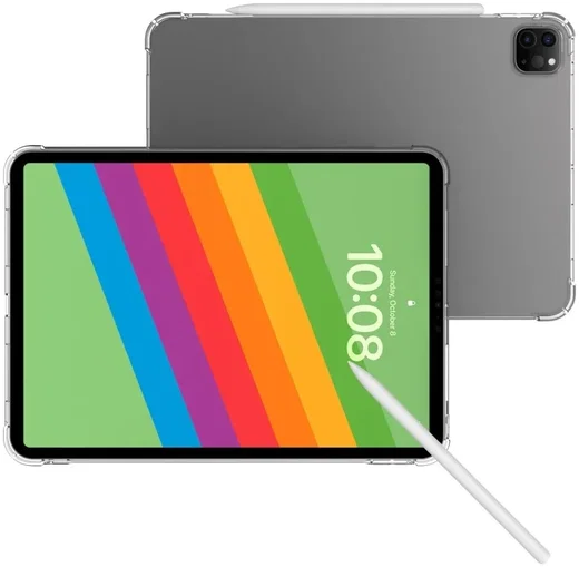 Apple iPad Pro 13 (2024/2025) Hoes Schokbestendige TPU Back Cover Transparant afbeelding 7