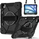 Apple iPad Air 13 (24/25/26) Hoes Back Cover met Kickstand en Handriem Zwart afbeelding 1