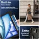 Apple iPad Air 13 (24/25/26) Hoes Back Cover met Kickstand en Handriem Zwart afbeelding 3