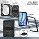 Apple iPad Air 13 (24/25/26) Hoes Back Cover met Kickstand en Handriem Zwart afbeelding 6