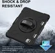 iPad Pro 11 (2024/2025) Hoes Back Cover met Kickstand en Handriem Zwart afbeelding 4