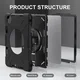 iPad Pro 11 (2024/2025) Hoes Back Cover met Kickstand en Handriem Zwart afbeelding 13