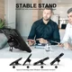 iPad Pro 11 (2024/2025) Hoes Back Cover met Kickstand en Handriem Zwart afbeelding 7