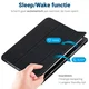 Samsung Galaxy Tab S6 Lite Hoes Tri-Fold Book Case met Standaard Zwart afbeelding 3