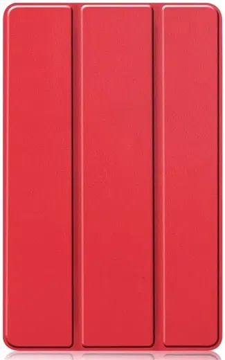 Samsung Galaxy Tab S6 Lite Hoes Tri-Fold Book Case met Standaard Rood afbeelding 9