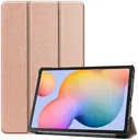 Samsung Galaxy Tab S6 Lite Hoes Tri-Fold Book Case met Standaard Roze Goud