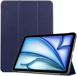 Apple iPad Air 11 (2024/2025) Hoes Tri-Fold Book Case met Standaard Blauw afbeelding