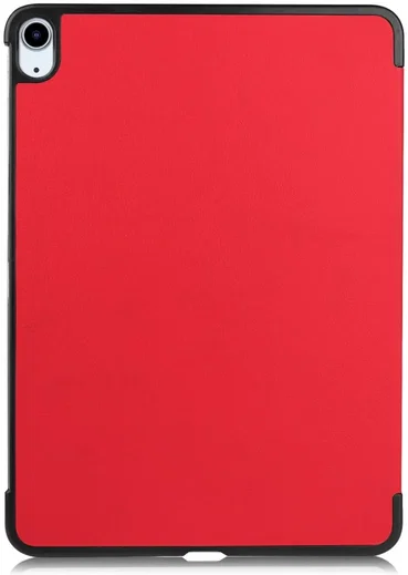 Apple iPad Air 11 (2024/2025) Hoes Tri-Fold Book Case met Standaard Rood afbeelding 10