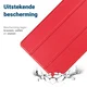Apple iPad Air 13 (24/25/26) Hoes Tri-Fold Book Case met Standaard Rood afbeelding 2
