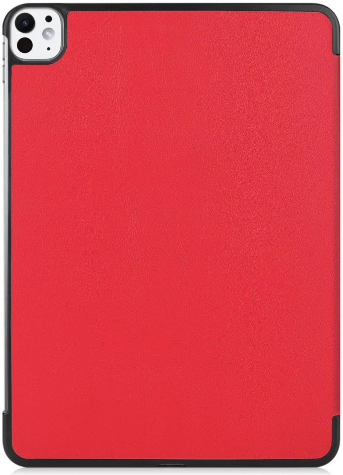 Apple iPad Pro 11 (2024/2025) Hoes Tri-Fold Book Case met Standaard Rood afbeelding 10