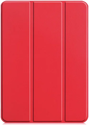 Apple iPad Pro 11 (2024/2025) Hoes Tri-Fold Book Case met Standaard Rood afbeelding 11