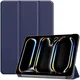Apple iPad Pro 13 (2024/2025) Hoes Tri-Fold Book Case met Standaard Blauw