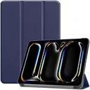 Apple iPad Pro 13 (2024/2025) Hoes Tri-Fold Book Case met Standaard Blauw