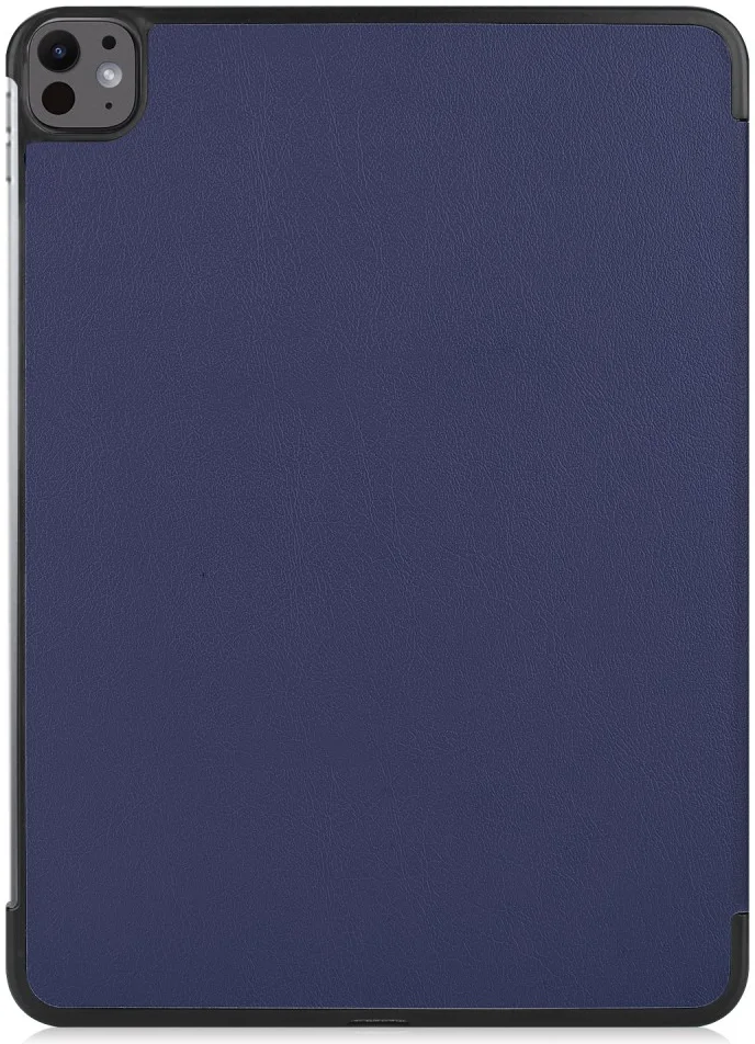 Apple iPad Pro 13 (2024/2025) Hoes Tri-Fold Book Case met Standaard Blauw afbeelding 10