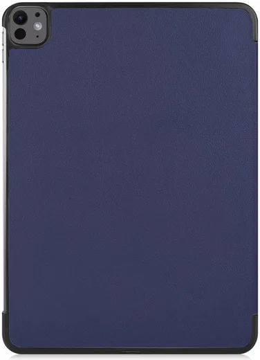 Apple iPad Pro 13 (2024/2025) Hoes Tri-Fold Book Case met Standaard Blauw afbeelding 10