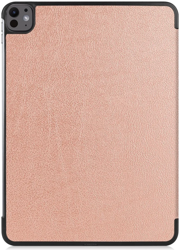 Apple iPad Pro 13 (2024/2025) Hoes Tri-Fold Book Case met Standaard Roze afbeelding 10